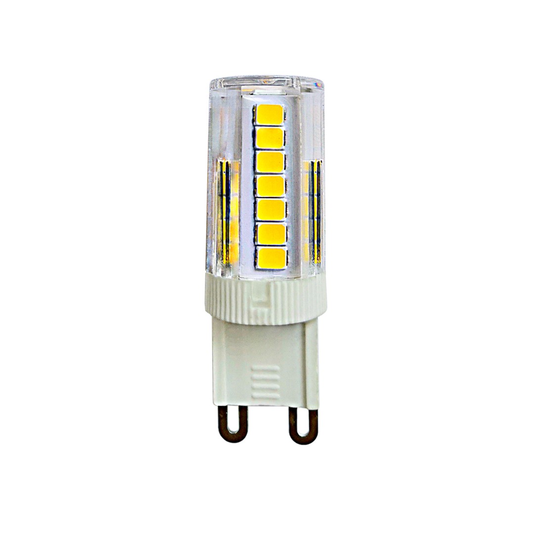 LED-JCD-5W/3000K/G9/CL GLZ09TR Лампа светодиодная, прозрачная. Теплый белый свет (3000К). Картон. ТМ
