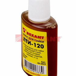 Флюс для пайки, ЛТИ-120, 30мл, флакон REXANT